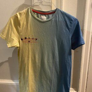Mens Small Colorful Split T Shirt